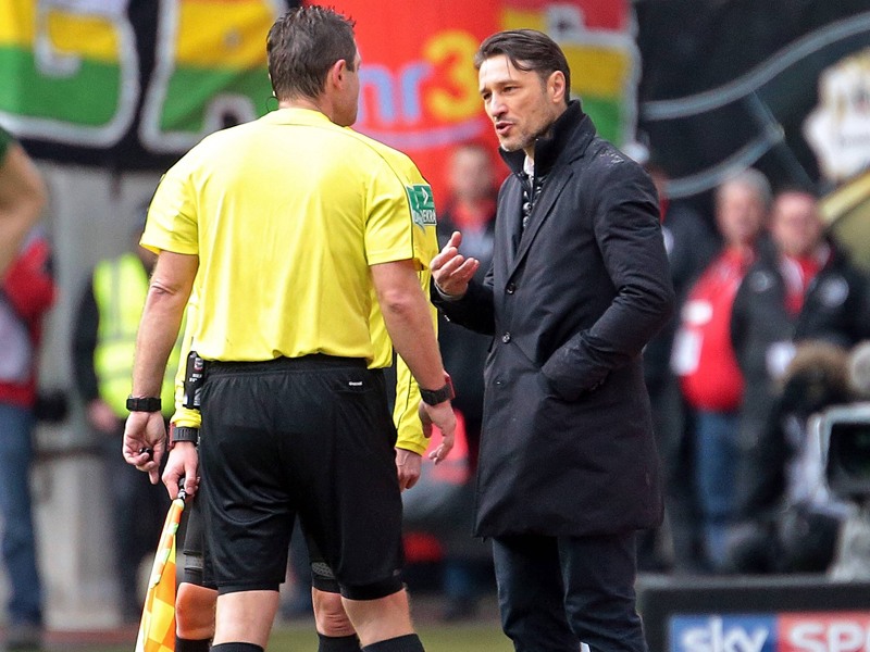 War mit der Leistung von Referee Günter Perl nicht einverstanden: Frankfurts Trainer Niko Kovac.