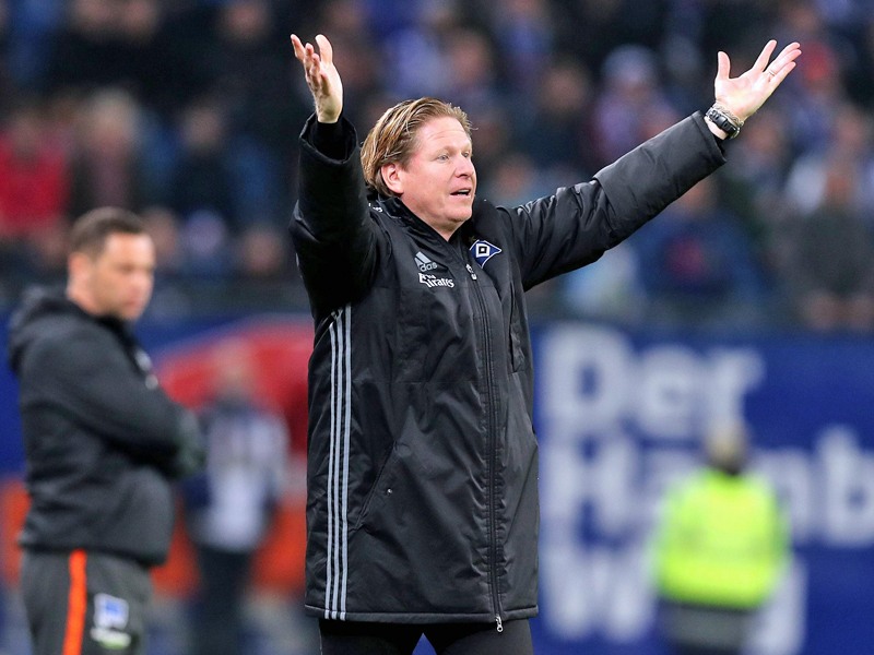 Hat mit seiner Mannschaft einen wichtigen Sieg gegen Berlin eingefahren: Hamburgs Trainer Markus Gisdol.