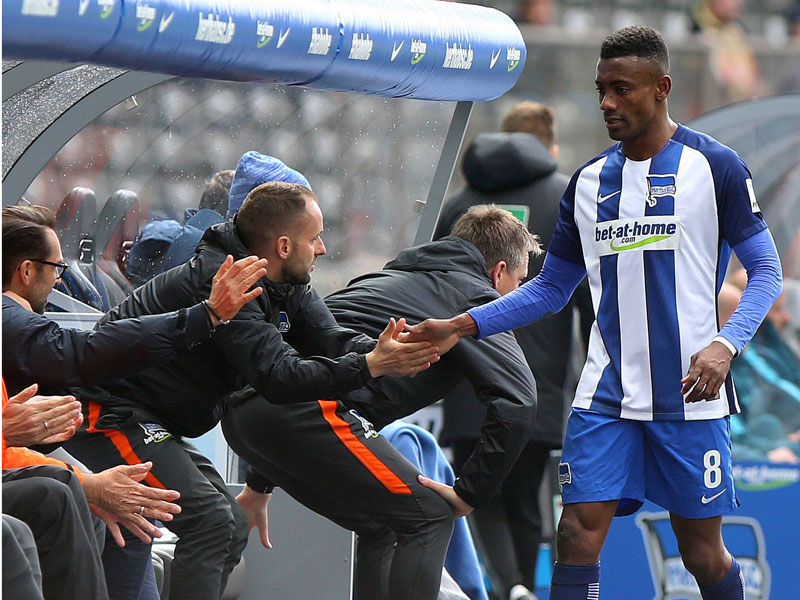 In der 74. Minute ausgewechselt: Hertha-Angreifer Salomon Kalou.
