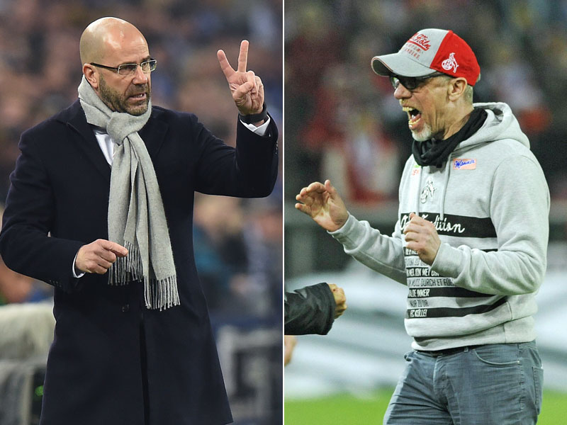 Peter Bosz (l.) und Peter Stöger