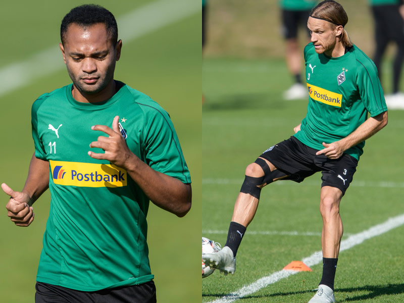 Der eine kann nicht spielen, der andere hofft auf sein Debüt: Raffael und Michael Lang (v.li.).