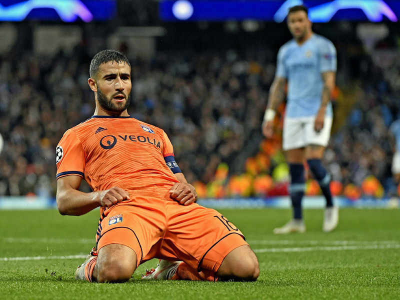Nabil Fekir nach seinem Tor bei Manchester City