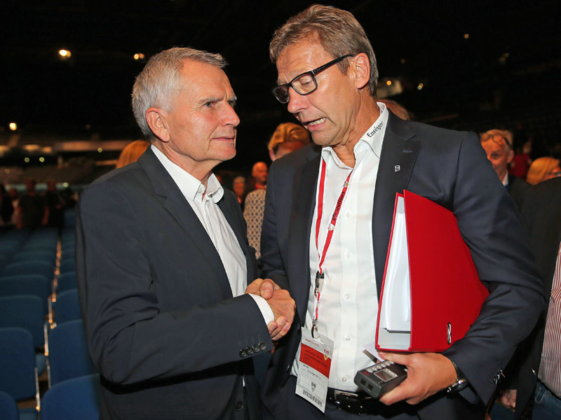 Wolfgang Dietrich (l.) mit Guido Buchwald
