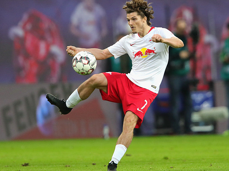 Leipzigs Marcel Sabitzer am Sonntag in der Partie gegen Leverkusen.