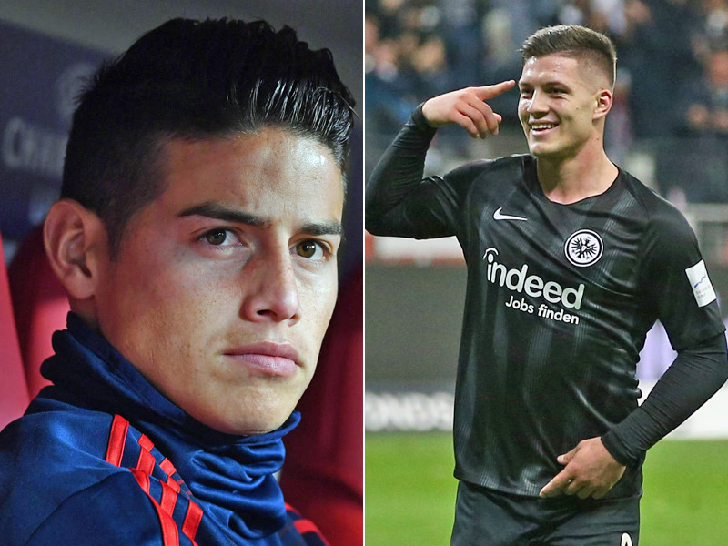 James und Luka Jovic.