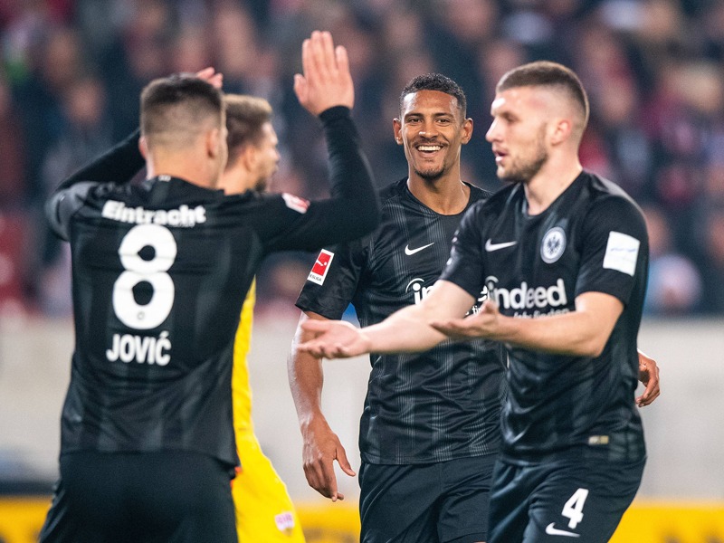 Frankfurter Erfolgsgaranten: Luka Jovic, Sebastien Haller und Ante Rebic (v.l.) sorgten für einen Großteil der Eintracht-Tore.