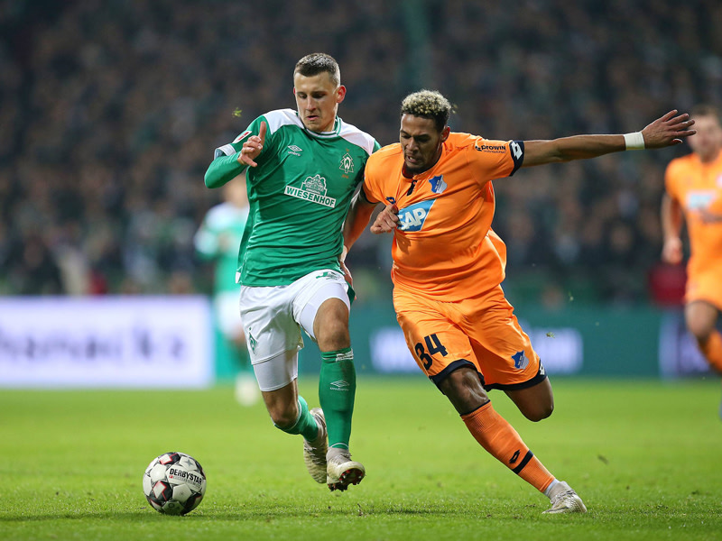 Bekam von Ex-Mitspieler Steffen Hofmann viel Lob: Joelinton (r., gegen Maximilian Eggestein).