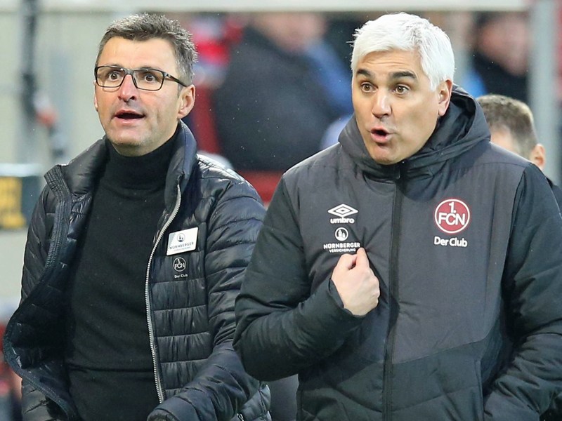 Trainer Michael Köllner und Sportvorstand Andreas Bornemann