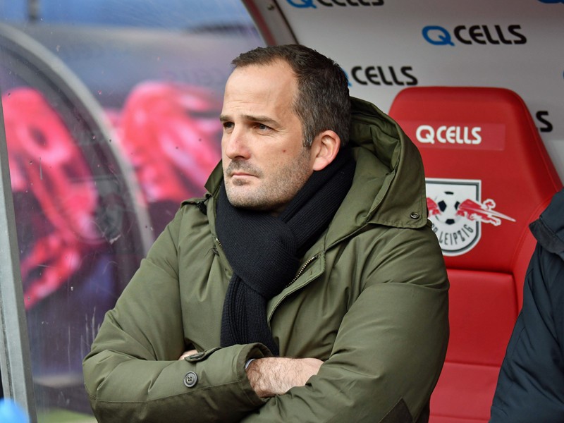 Augsburgs Trainer Manuel Baum