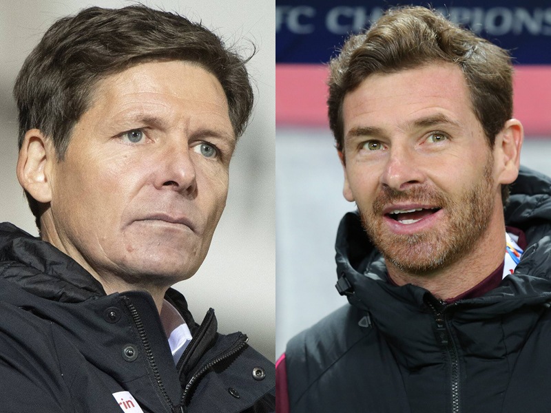 Kandidaten auf die Labbadia-Nachfolge: André Villas-Boas (re.) und Oliver Glasner.