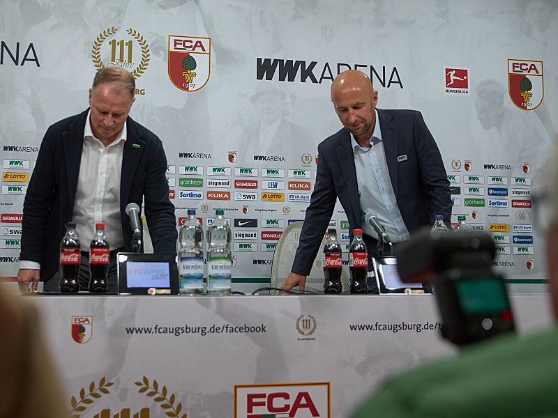 Geschäftsführer Sport Stefan Reuter und Präsident Klaus Hofmann