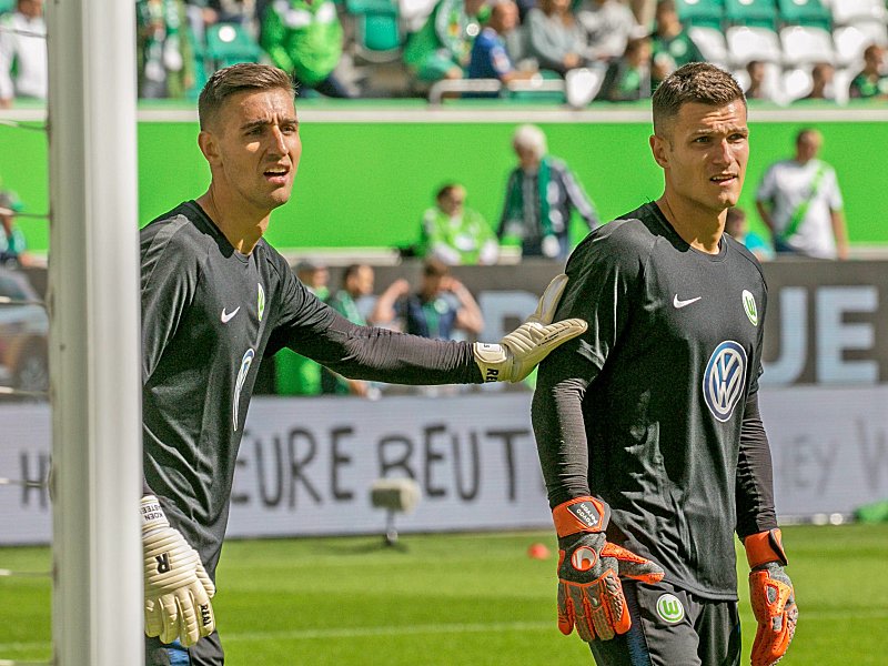 Keeper-Gespann beim VfL Wolfsburg: Koen Casteels und Pavao Pervan (re.).