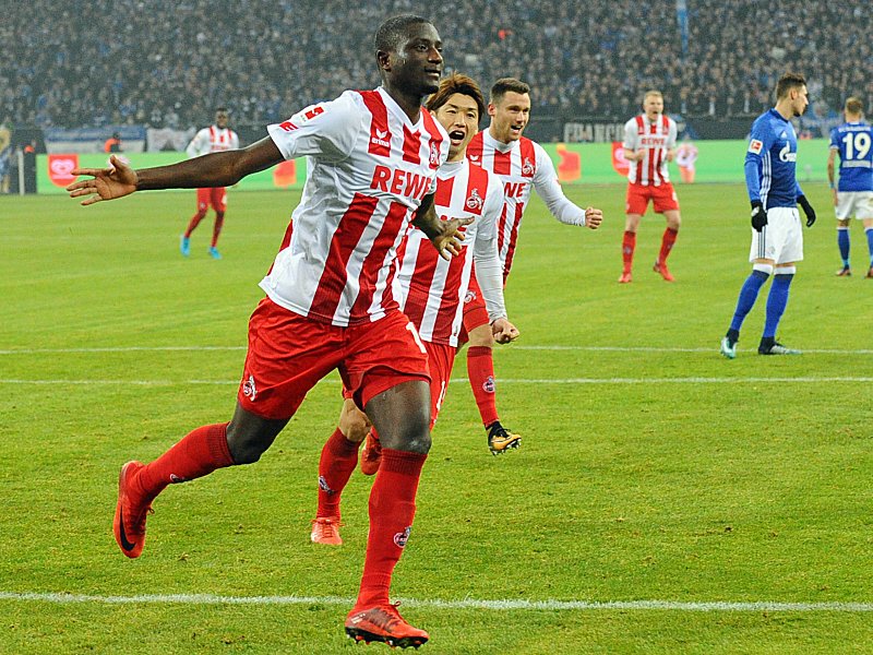 Sicherte dem 1. FC Köln auf Schalke mit einem Doppelpack einen verdienten Punkt: Stürmer Sehrou Guirassy.