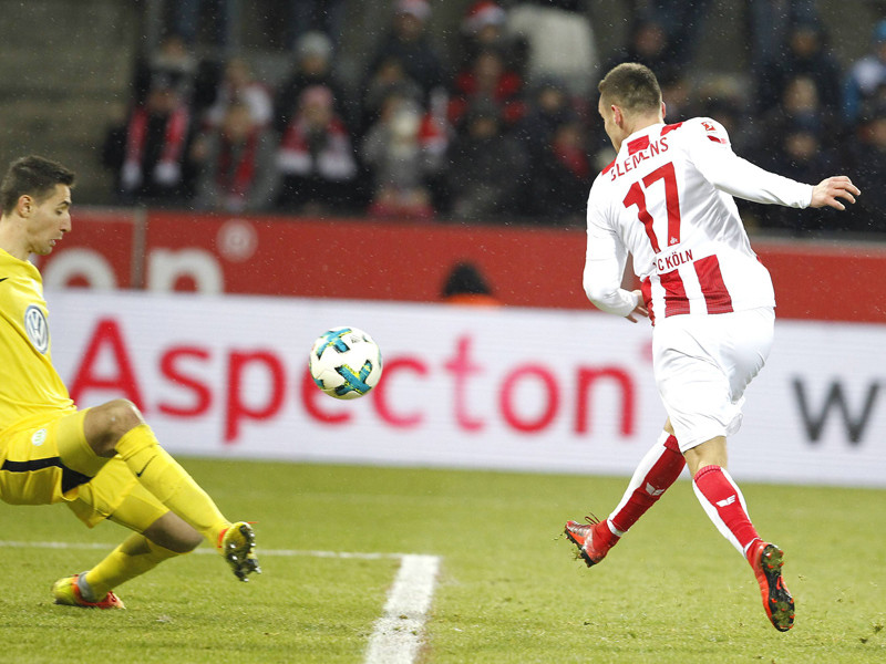 Der Moment der Erlösung: Christian Clemens schiebt zum 1:0 ein.
