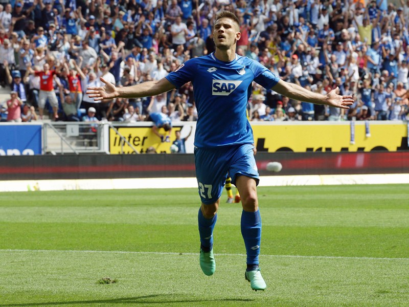 Er erzielte mit einem satten Schuss das Führungstor für Hoffenheim: Angreifer Andrej Kramaric.