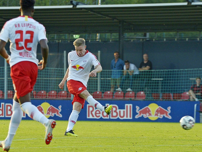 Siegtorschütze beim 1:0 gegen Lubin: Der Leipziger Erik Majetschak.