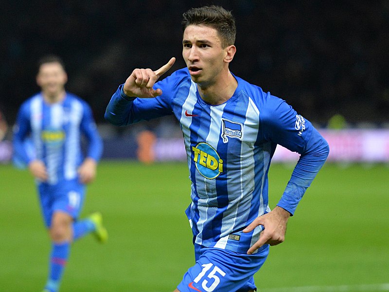 Einstand nach Maß: Im siebten Bundesliga-Spiel traf Marko Grujic erstmals für Hertha.