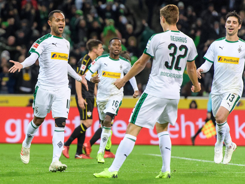 Jokerglück: Die eingewechselten Raffael (l.) und Florian Neuhaus trafen gegen Stuttgart.