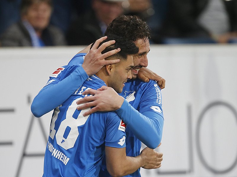 Maßgeblich an den TSG-Toren beteiligt: Nadiem Amiri (li.) und Ishak Belfodil.