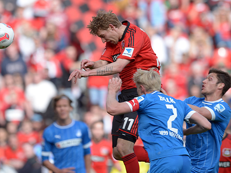 Kießling trifft zum 3:0 - Hoffenheim schaut zu.