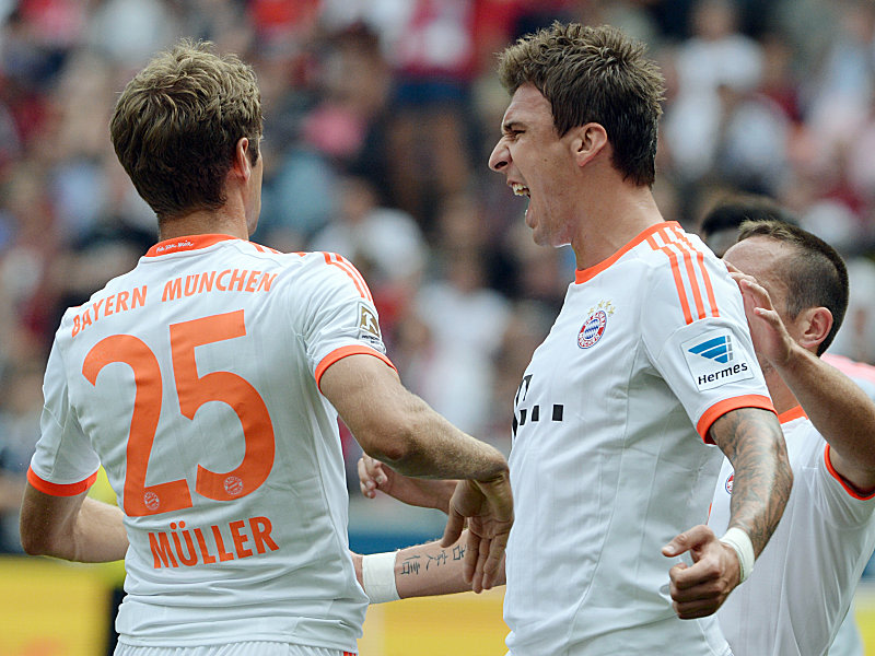 Müller (li.) und Mandzukic