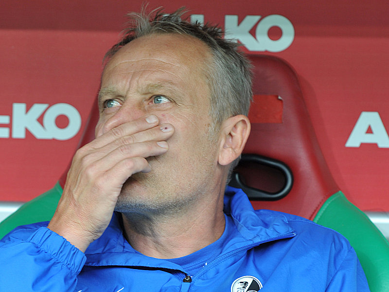 Sorgenvoller Blick in die Zukunft: Christian Streich.