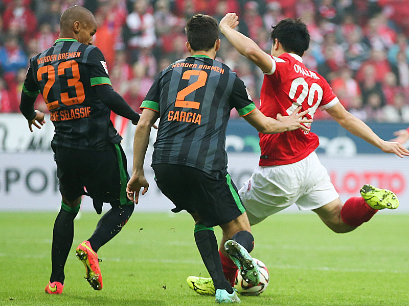 Blitzstart: Shinji Okazaki brachte Mainz schon in der dritten Minute in Führung.