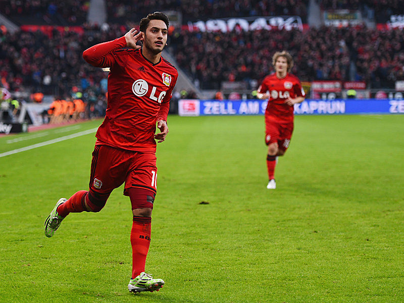 Er stellte mal wieder seine glänzende Schusstechnik unter Beweis: Hakan Calhanoglu.