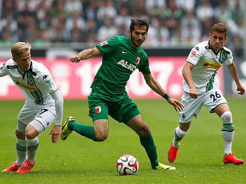 Oscar Wendt, Halil Altintop, Thorgan Hazard (v.li.)