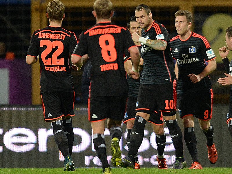 Verbuchte vom Punkt die zwischenzeitliche 1:0-Führung für den Hamburger SV: Stürmer Pierre-Michel Lasogga.