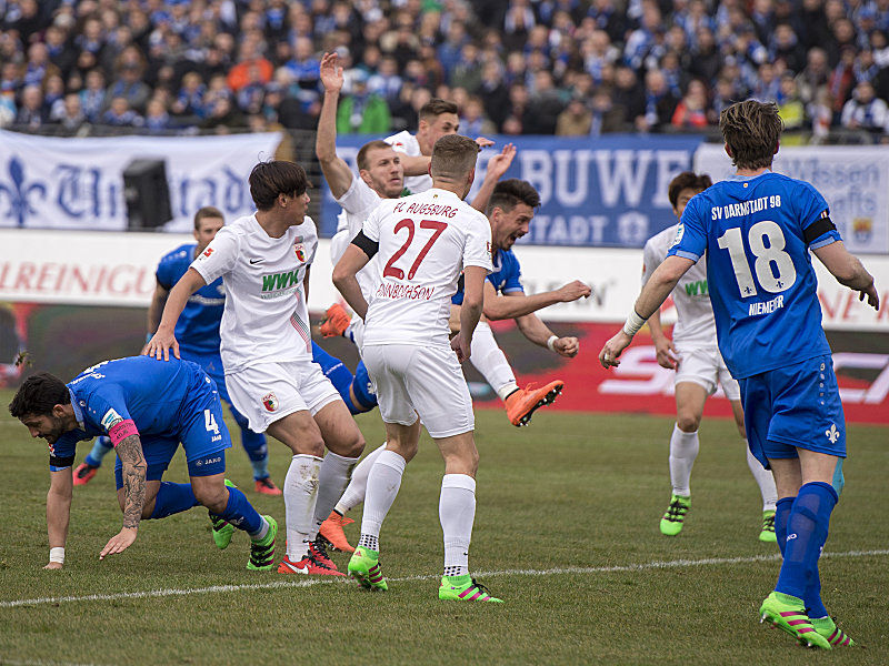Da war die Darmstädter Welt noch in Ordnung: Sandro Wagner trifft zum 2:0.