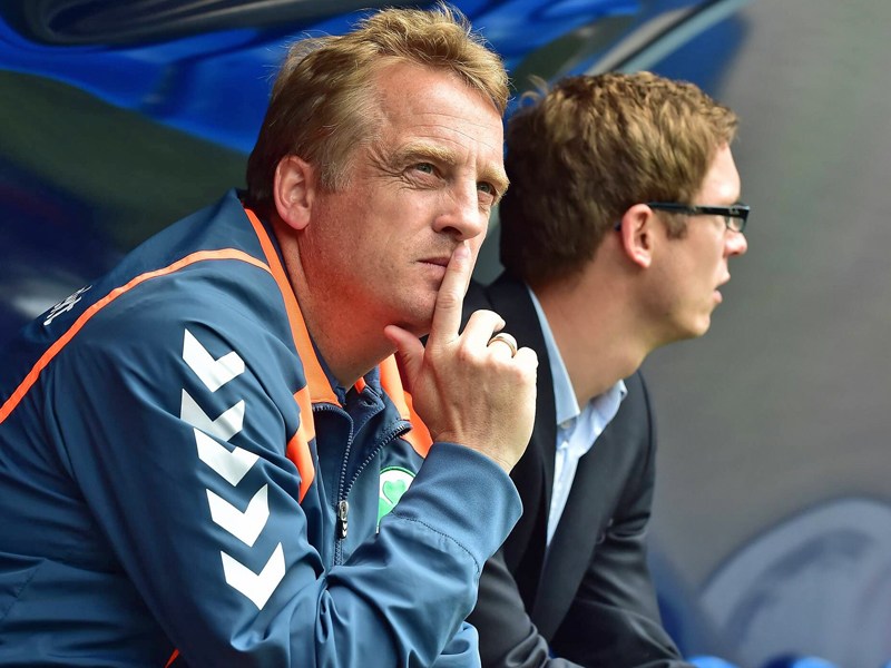 Nachdenklich: Fürths Trainer Mike Büskens.