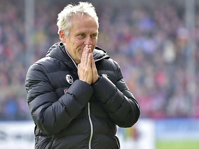 Verschmitzter Tabellenführer: Christian Streich gab zu, dass seine Freiburger gegen Fürth auch etwas Glück hatten.