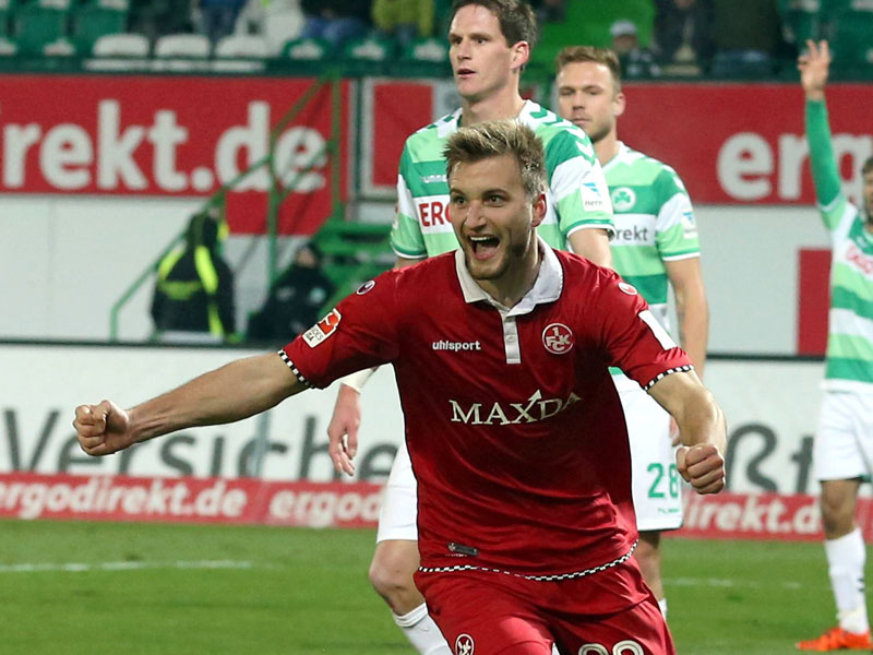 In Fürth platzte der Knoten: Kacper Przybylko.