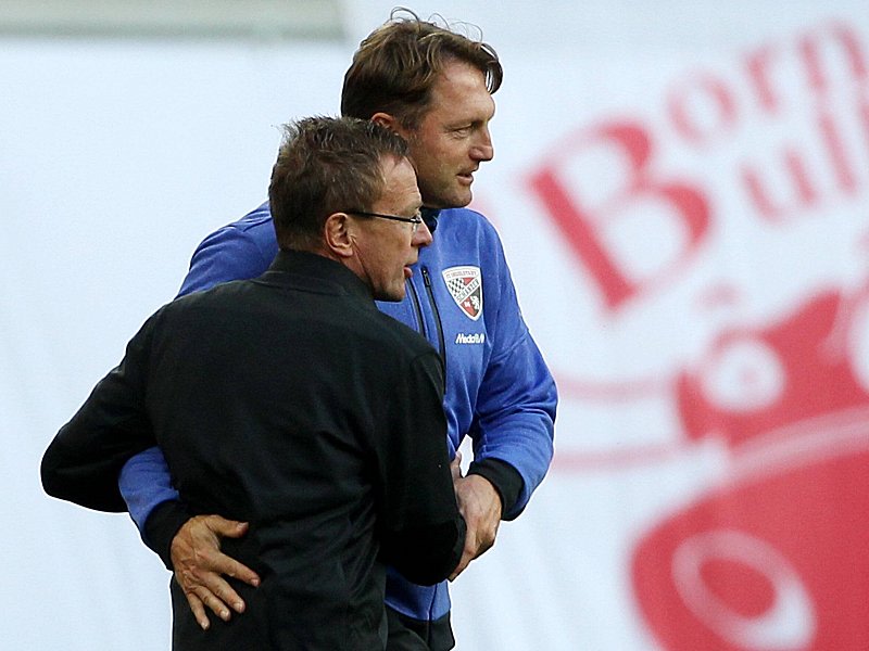 Ralf Rangnick (li.) und Ralph Hasenhüttl