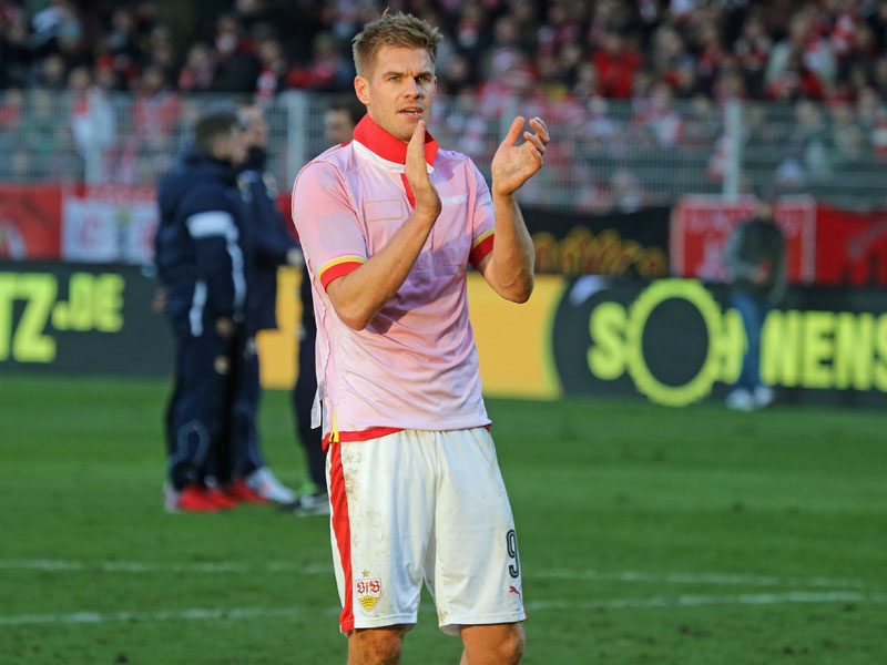 Stuttgarter im Union-Trikot: Simon Terodde kehrte mit dem VfB an seine alte Wirkungsstätte zurück.
