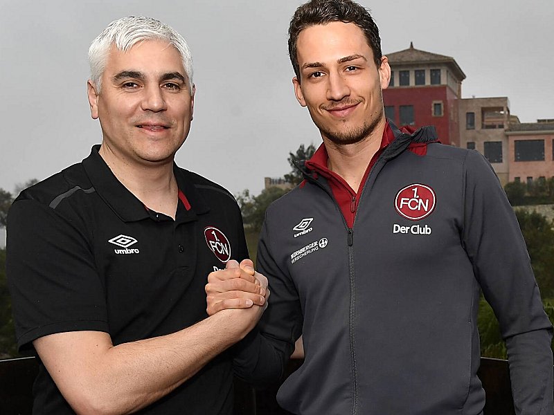 Einig: FCN-Sportvorstand Andreas Bornemann und Georg Margreitter.
