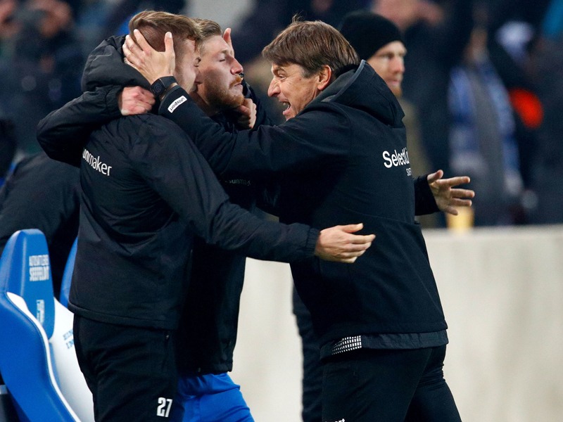 Michael Oenning mit Felix Lohkemper und Philip Türpitz