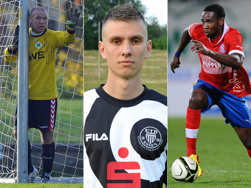 Verstärken den FC Kray: Kai Henkel, Kamil Waldoch und Eric Yahkem (v.li.).