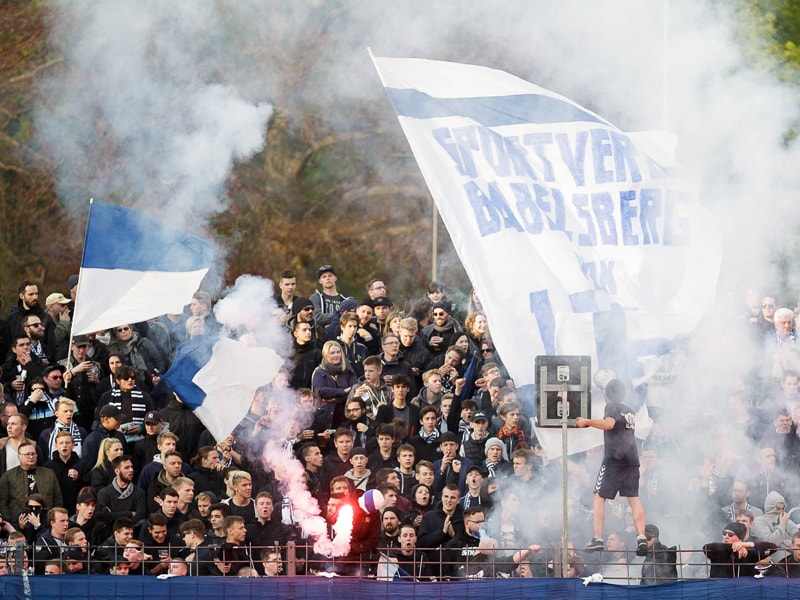 Verfehlungen gegen Cottbus: Babelsbergs Fans.