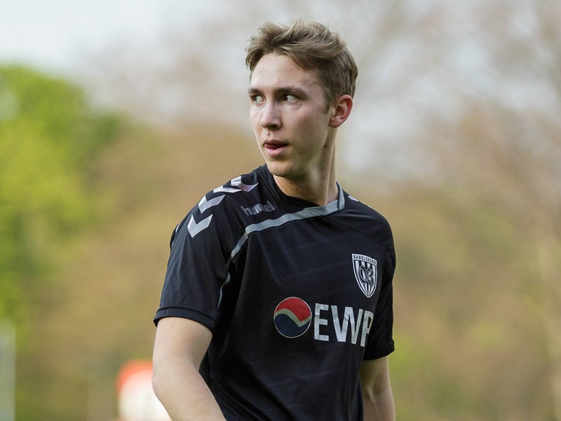 Leistungsträger mit gerade einmal 22 Jahren: Babelsbergs Abräumer Leonard Koch (16 Pflichtspiele, eine Vorlage).