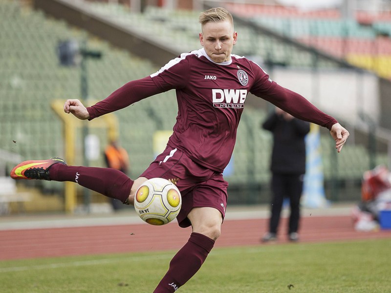 Nächste Saison für Rot-Weiß Essen am Ball: BFC-Stürmer Kai Pröger.