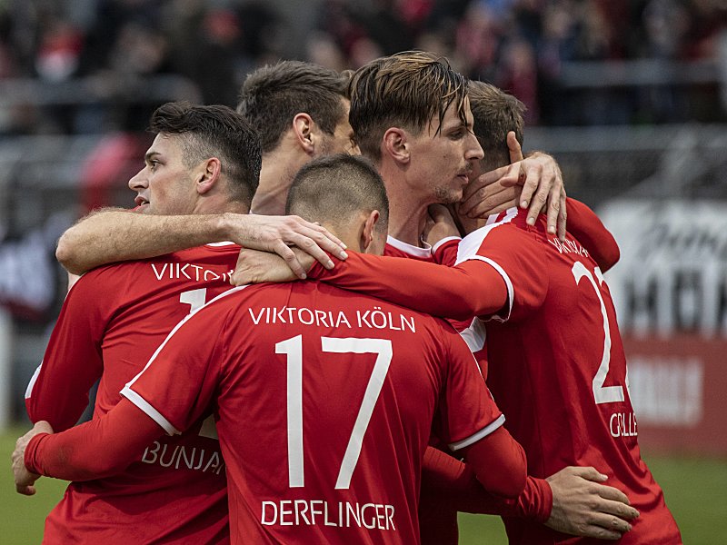 Jubel bei Viktoria Köln