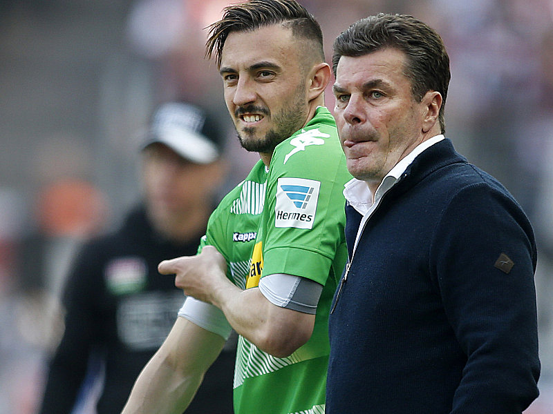 Josip Drmic (li.) und Dieter Hecking