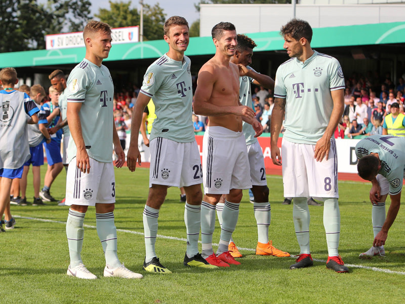 Kimmich & Co. beim Erstrunden-Spiel gegen Drochtersen/Assel