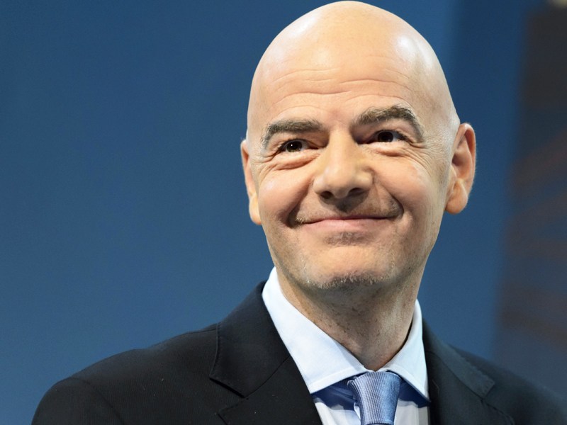 War "hochzufrieden" mit dem ersten Videoschiedsrichter-Härtetest: FIFA-Präsident Gianni Infantino.