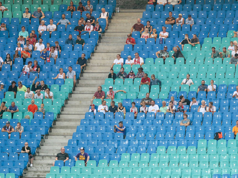 Leere Plätze in der Leipziger Arena: Gibt es am Donnerstag ähnliche Bilder?