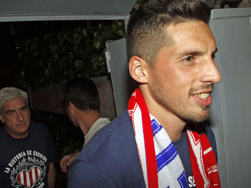 Großer Erfolg: Jose Ernesto Sosa bei Atleticos Meisterfeier.