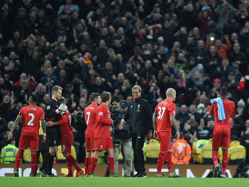 Jürgen Klopp und seine Schützlinge