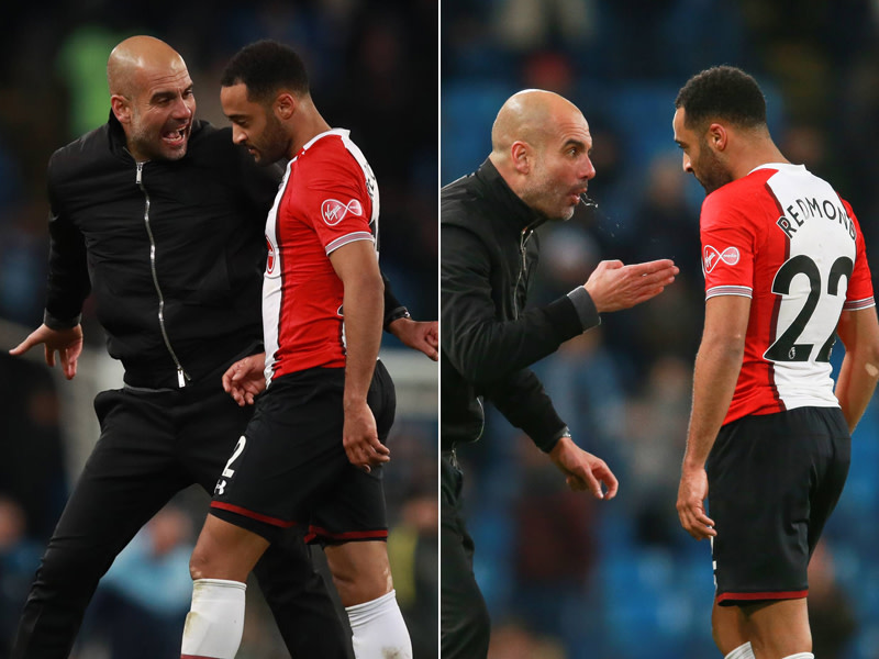 Pep Guardiola wollte nach dem Sieg gegen Southampton etwas von Nathan Redmond - aber was?